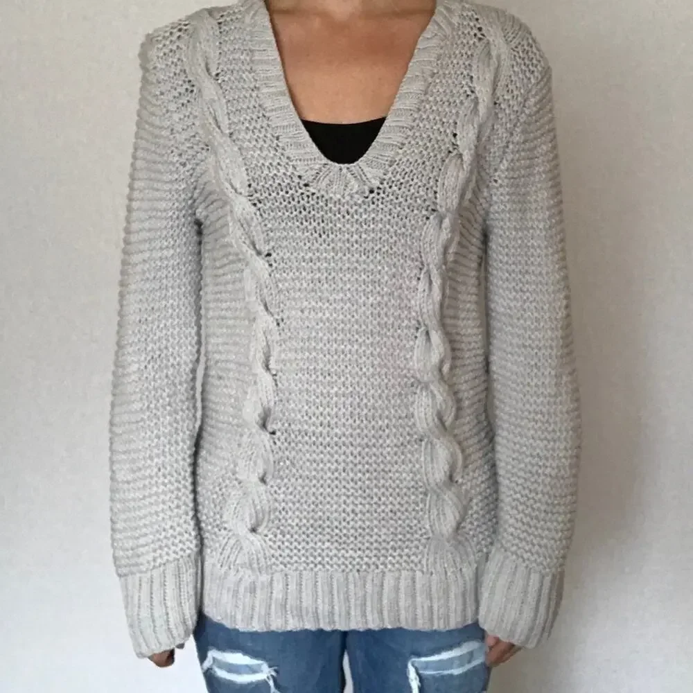 J. Crew chunky‎ handknit sweater M
